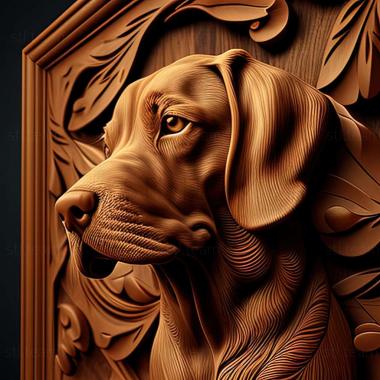 3D model The Finnish Hound dog (STL)